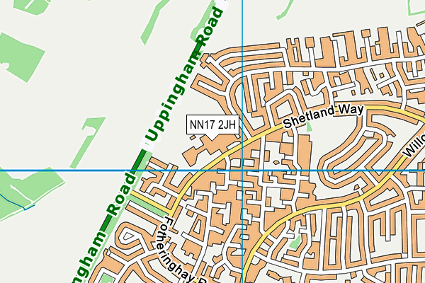 NN17 2JH map - OS VectorMap District (Ordnance Survey) NN17 2JH map - OS VectorMap District (Ordnance Survey)