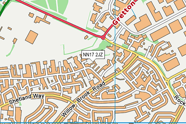 NN17 2JZ map - OS VectorMap District (Ordnance Survey) NN17 2JZ map - OS VectorMap District (Ordnance Survey)