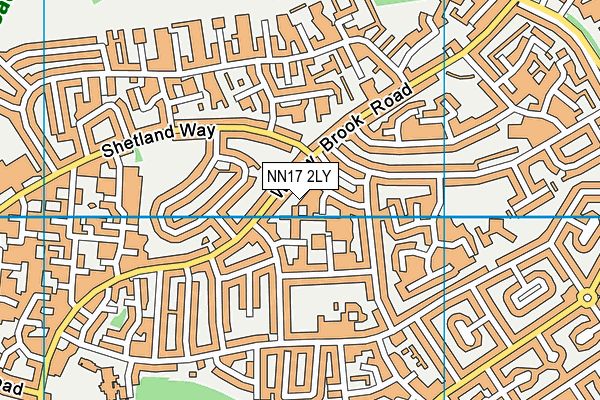 NN17 2LY map - OS VectorMap District (Ordnance Survey) NN17 2LY map - OS VectorMap District (Ordnance Survey)