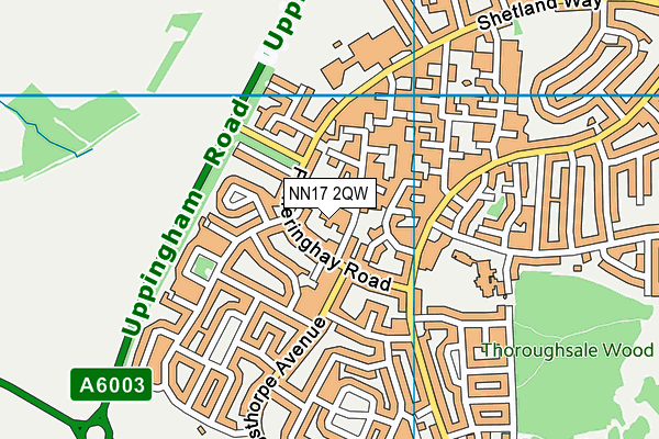 NN17 2QW map - OS VectorMap District (Ordnance Survey) NN17 2QW map - OS VectorMap District (Ordnance Survey)