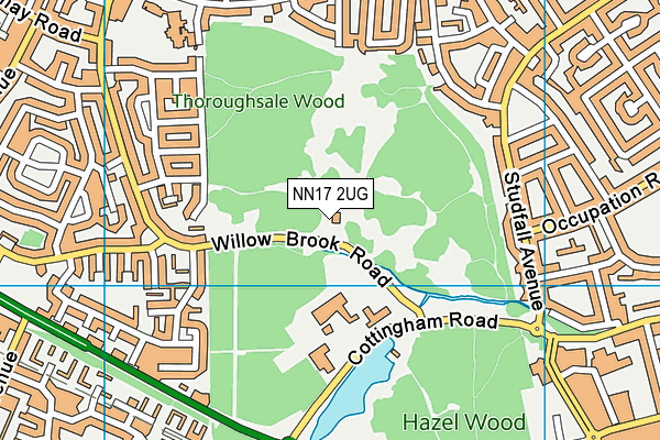 NN17 2UG map - OS VectorMap District (Ordnance Survey) NN17 2UG map - OS VectorMap District (Ordnance Survey)