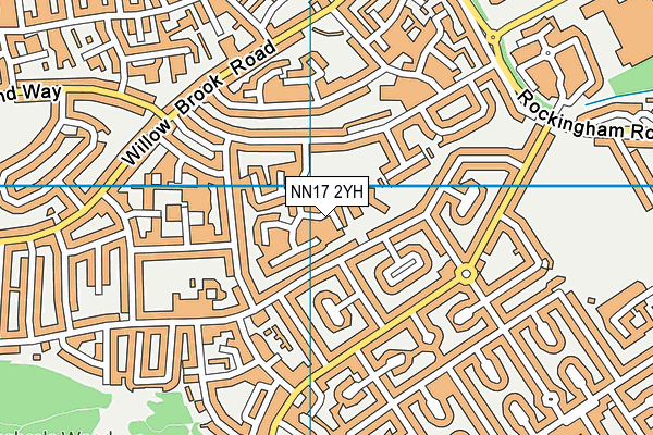 NN17 2YH map - OS VectorMap District (Ordnance Survey) NN17 2YH map - OS VectorMap District (Ordnance Survey)