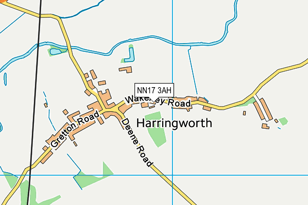 NN17 3AH map - OS VectorMap District (Ordnance Survey)