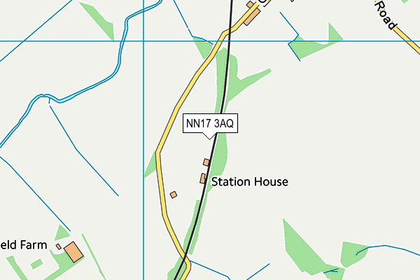 NN17 3AQ map - OS VectorMap District (Ordnance Survey) NN17 3AQ map - OS VectorMap District (Ordnance Survey)