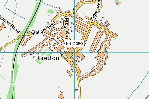 NN17 3BQ map - OS VectorMap District (Ordnance Survey)