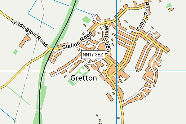 NN17 3BZ map - OS VectorMap District (Ordnance Survey) NN17 3BZ map - OS VectorMap District (Ordnance Survey)