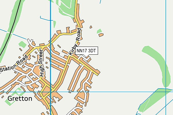 NN17 3DT map - OS VectorMap District (Ordnance Survey) NN17 3DT map - OS VectorMap District (Ordnance Survey)