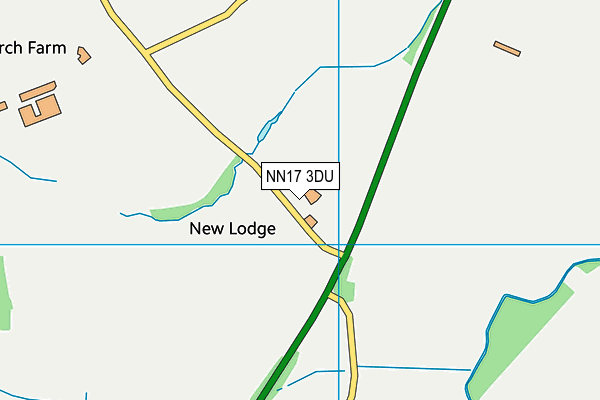 NN17 3DU map - OS VectorMap District (Ordnance Survey) NN17 3DU map - OS VectorMap District (Ordnance Survey)