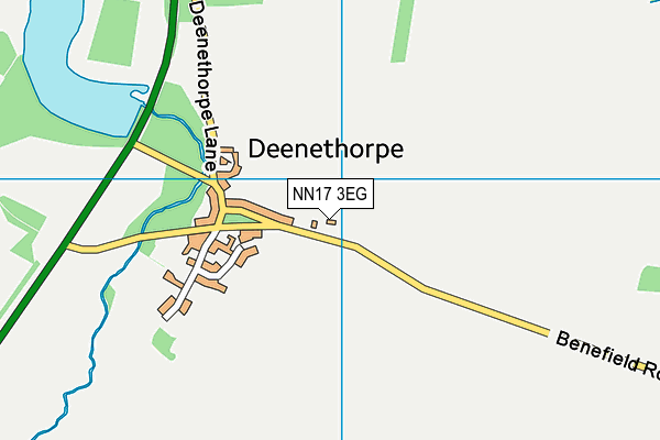 NN17 3EG map - OS VectorMap District (Ordnance Survey)