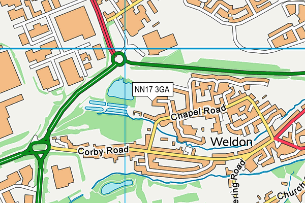 NN17 3GA map - OS VectorMap District (Ordnance Survey) NN17 3GA map - OS VectorMap District (Ordnance Survey)