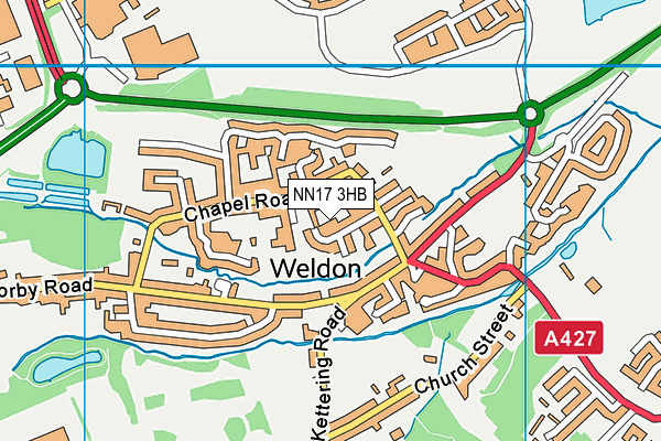 NN17 3HB map - OS VectorMap District (Ordnance Survey) NN17 3HB map - OS VectorMap District (Ordnance Survey)