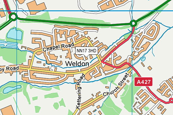NN17 3HD map - OS VectorMap District (Ordnance Survey) NN17 3HD map - OS VectorMap District (Ordnance Survey)