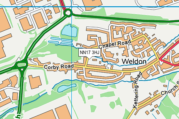 NN17 3HJ map - OS VectorMap District (Ordnance Survey) NN17 3HJ map - OS VectorMap District (Ordnance Survey)