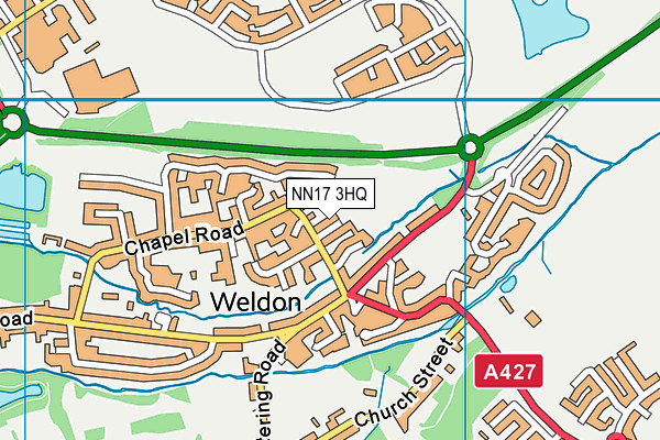 NN17 3HQ map - OS VectorMap District (Ordnance Survey)