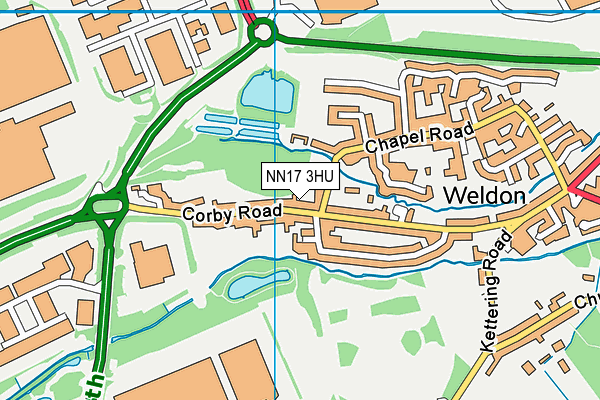 NN17 3HU map - OS VectorMap District (Ordnance Survey) NN17 3HU map - OS VectorMap District (Ordnance Survey)