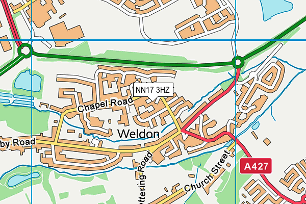 NN17 3HZ map - OS VectorMap District (Ordnance Survey) NN17 3HZ map - OS VectorMap District (Ordnance Survey)