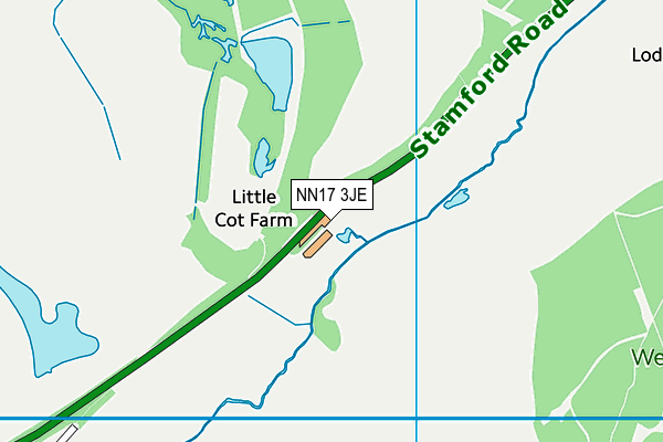 NN17 3JE map - OS VectorMap District (Ordnance Survey) NN17 3JE map - OS VectorMap District (Ordnance Survey)