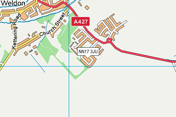 NN17 3JU map - OS VectorMap District (Ordnance Survey) NN17 3JU map - OS VectorMap District (Ordnance Survey)