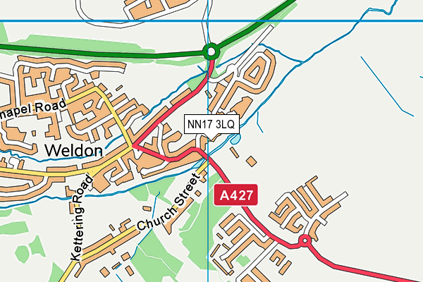 NN17 3LQ map - OS VectorMap District (Ordnance Survey) NN17 3LQ map - OS VectorMap District (Ordnance Survey)