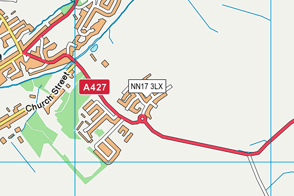 NN17 3LX map - OS VectorMap District (Ordnance Survey) NN17 3LX map - OS VectorMap District (Ordnance Survey)