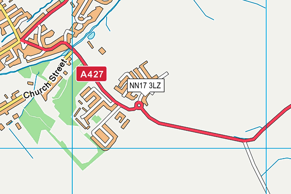 NN17 3LZ map - OS VectorMap District (Ordnance Survey) NN17 3LZ map - OS VectorMap District (Ordnance Survey)