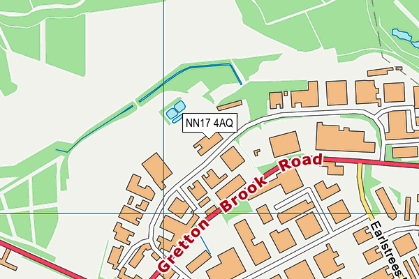NN17 4AQ map - OS VectorMap District (Ordnance Survey) NN17 4AQ map - OS VectorMap District (Ordnance Survey)