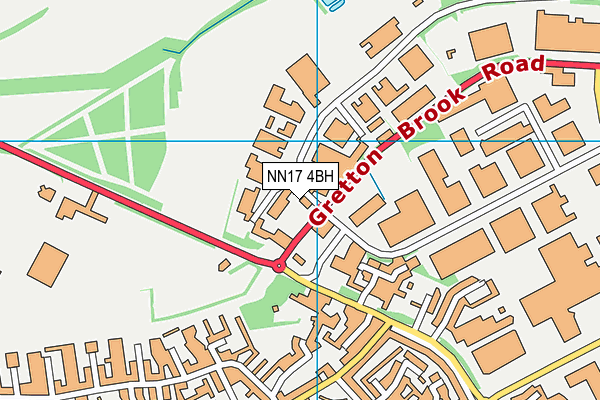 NN17 4BH map - OS VectorMap District (Ordnance Survey) NN17 4BH map - OS VectorMap District (Ordnance Survey)