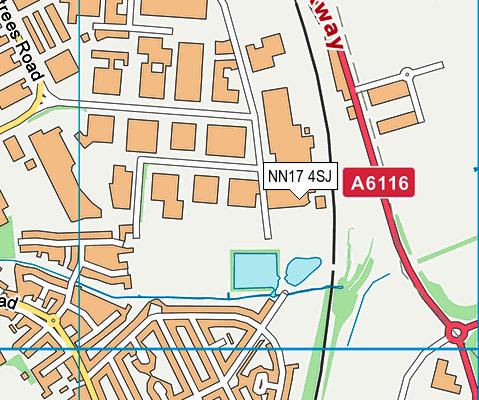 NN17 4SJ map - OS VectorMap District (Ordnance Survey) NN17 4SJ map - OS VectorMap District (Ordnance Survey)