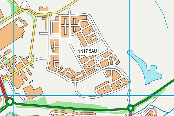 NN17 5AU map - OS VectorMap District (Ordnance Survey) NN17 5AU map - OS VectorMap District (Ordnance Survey)