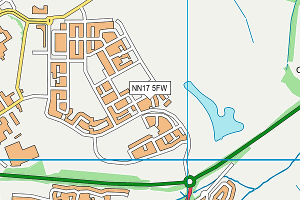 NN17 5FW map - OS VectorMap District (Ordnance Survey) NN17 5FW map - OS VectorMap District (Ordnance Survey)