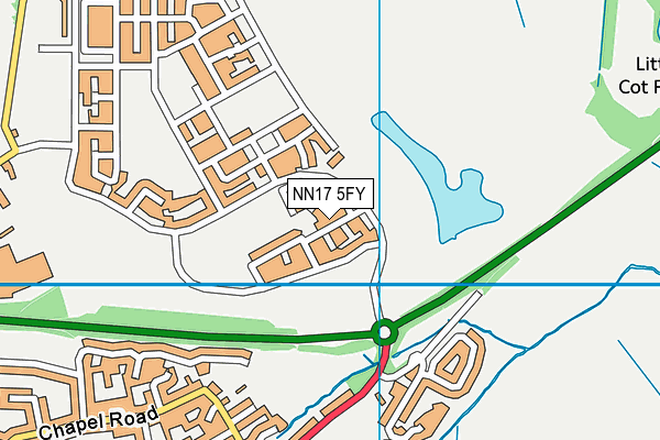 NN17 5FY map - OS VectorMap District (Ordnance Survey) NN17 5FY map - OS VectorMap District (Ordnance Survey)