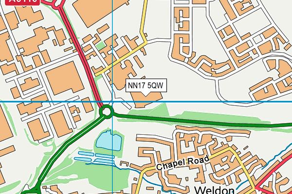 NN17 5QW map - OS VectorMap District (Ordnance Survey) NN17 5QW map - OS VectorMap District (Ordnance Survey)