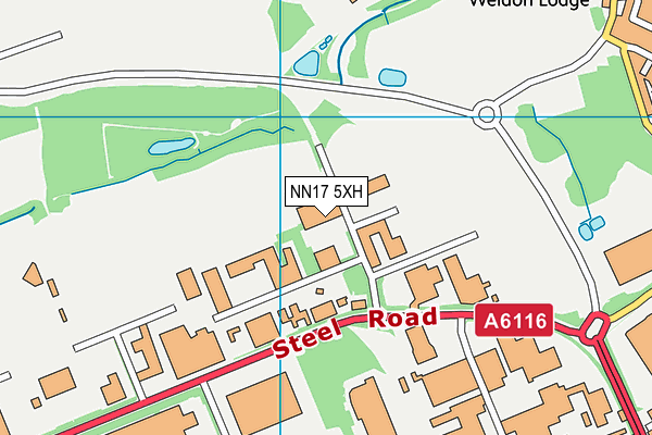 NN17 5XH map - OS VectorMap District (Ordnance Survey) NN17 5XH map - OS VectorMap District (Ordnance Survey)