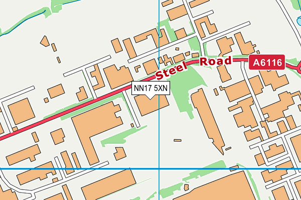 NN17 5XN map - OS VectorMap District (Ordnance Survey) NN17 5XN map - OS VectorMap District (Ordnance Survey)