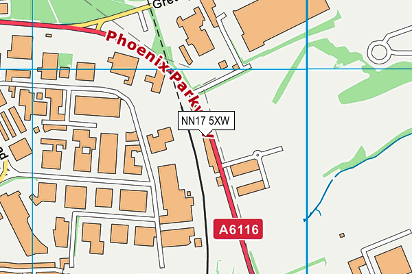 NN17 5XW map - OS VectorMap District (Ordnance Survey) NN17 5XW map - OS VectorMap District (Ordnance Survey)