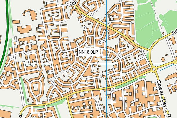 NN18 0LP map - OS VectorMap District (Ordnance Survey) NN18 0LP map - OS VectorMap District (Ordnance Survey)