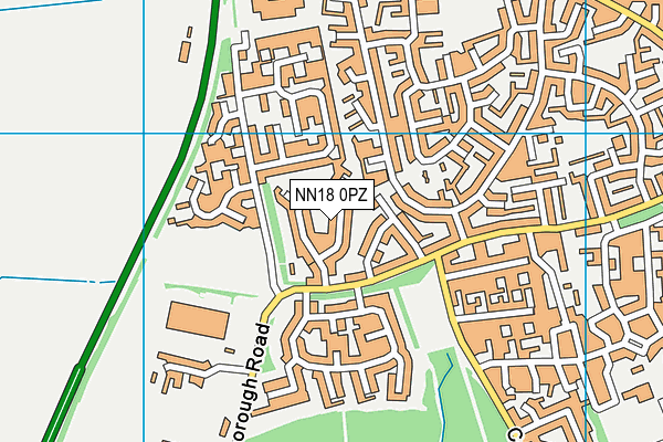 NN18 0PZ map - OS VectorMap District (Ordnance Survey) NN18 0PZ map - OS VectorMap District (Ordnance Survey)