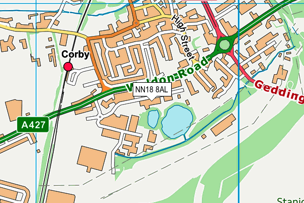 NN18 8AL map - OS VectorMap District (Ordnance Survey) NN18 8AL map - OS VectorMap District (Ordnance Survey)