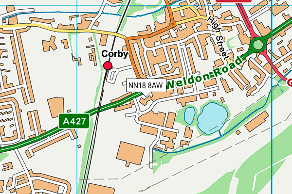 NN18 8AW map - OS VectorMap District (Ordnance Survey) NN18 8AW map - OS VectorMap District (Ordnance Survey)