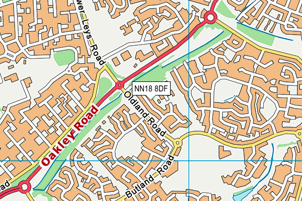 NN18 8DF map - OS VectorMap District (Ordnance Survey) NN18 8DF map - OS VectorMap District (Ordnance Survey)