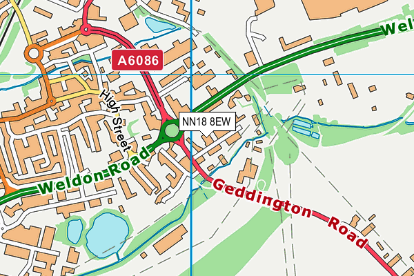 NN18 8EW map - OS VectorMap District (Ordnance Survey) NN18 8EW map - OS VectorMap District (Ordnance Survey)