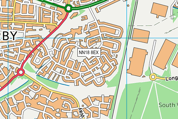 NN18 8EX map - OS VectorMap District (Ordnance Survey) NN18 8EX map - OS VectorMap District (Ordnance Survey)