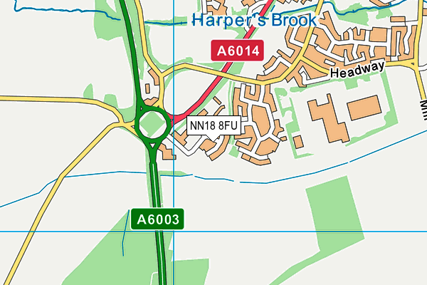 NN18 8FU map - OS VectorMap District (Ordnance Survey) NN18 8FU map - OS VectorMap District (Ordnance Survey)