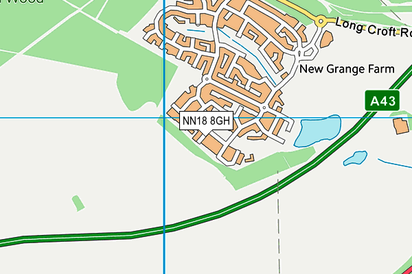 NN18 8GH map - OS VectorMap District (Ordnance Survey) NN18 8GH map - OS VectorMap District (Ordnance Survey)