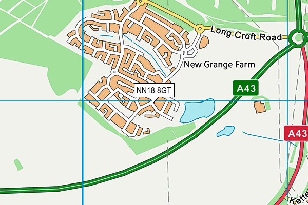 NN18 8GT map - OS VectorMap District (Ordnance Survey) NN18 8GT map - OS VectorMap District (Ordnance Survey)