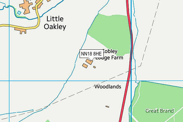 NN18 8HE map - OS VectorMap District (Ordnance Survey) NN18 8HE map - OS VectorMap District (Ordnance Survey)
