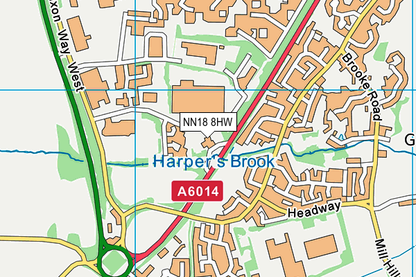 NN18 8HW map - OS VectorMap District (Ordnance Survey) NN18 8HW map - OS VectorMap District (Ordnance Survey)