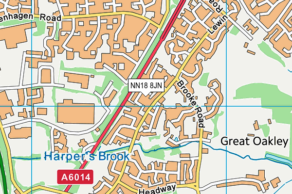 NN18 8JN map - OS VectorMap District (Ordnance Survey) NN18 8JN map - OS VectorMap District (Ordnance Survey)