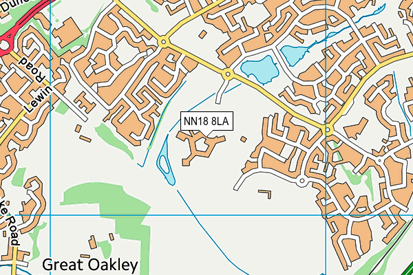NN18 8LA map - OS VectorMap District (Ordnance Survey) NN18 8LA map - OS VectorMap District (Ordnance Survey)