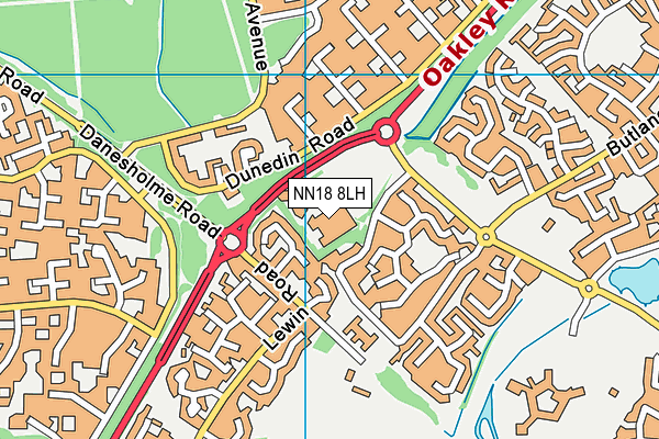 NN18 8LH map - OS VectorMap District (Ordnance Survey) NN18 8LH map - OS VectorMap District (Ordnance Survey)